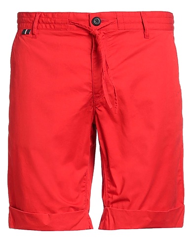 AERONAUTICA MILITARE Shorts & Bermuda Tomato red 100% Cotton