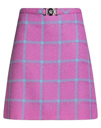 VERSACE Mini skirt Fuchsia 83% Virgin Wool, 17% Polyamide