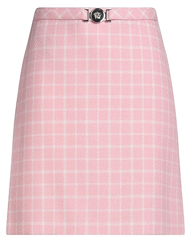 VERSACE Mini skirt Pink 89% Virgin Wool, 11% Polyamide
