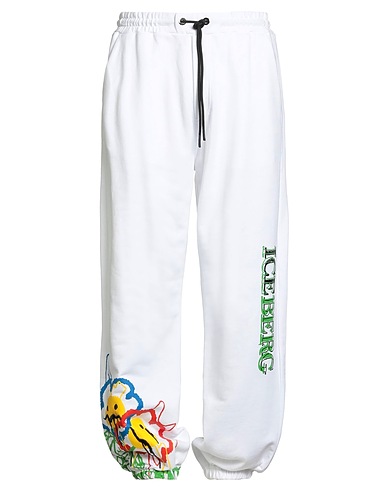 ICEBERG Casual trouser X KAILAND O. MORRIS White 100% Cotton