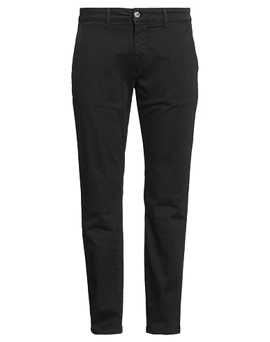 TAKE-TWO Pantalone Nero 98% Cotone, 2% Elastan
