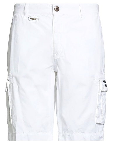 AERONAUTICA MILITARE Shorts & Bermuda White 100% Cotton