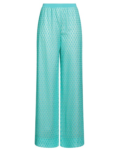 MISSONI Casual trouser Turquoise 100% Rayon