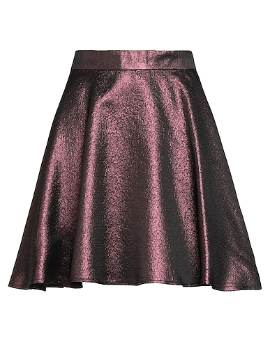 SAGE AND IVY Mini skirt Plum 47% Polyester, 23% Acetate, 18% Viscose, 12% Textile fibers