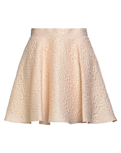 SAGE AND IVY Mini skirt Sand 68% Polyester, 25% Acetate, 7% Polyamide