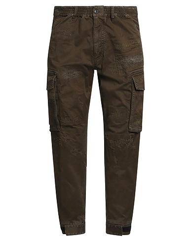 DSQUARED2 Casual trouser Military green 97% Cotton, 3% Elastane