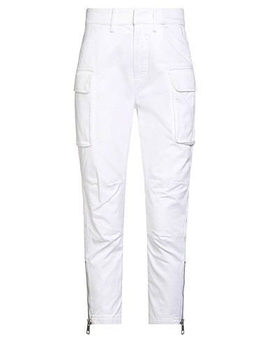 DONDUP Casual pants White 100% Cotton