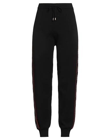 LIU •JO Casual trouser BETTER Black 50% Viscose, 30% Polyester, 12% Polyamide, 8% Metallic Polyester