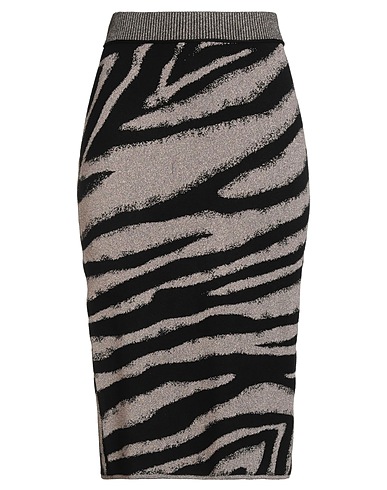 LIU •JO Midi skirt BETTER 64% Viscose, 28% Polyamide, 8% Metallic Polyester