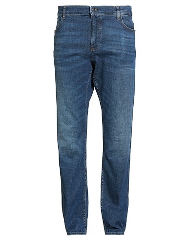 BOSS Denim pants Blue 57% Cotton, 16% Recycled polyester, 14% Recycled cotton, 11% Lyocell, 2% Elastane