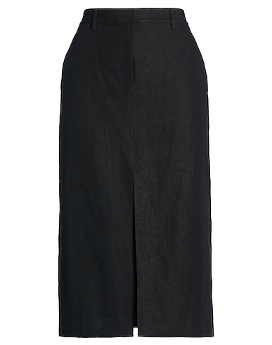 THEORY Midi skirt Black 100% Linen