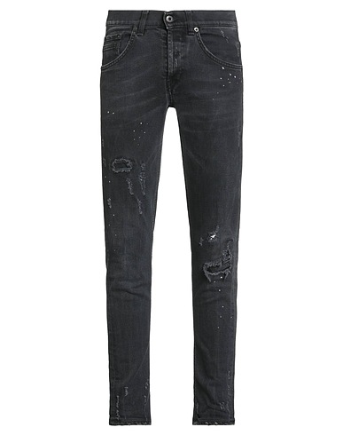DONDUP Denim trousers Black 98% Cotton, 2% Elastane