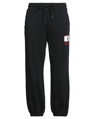 ICEBERG Casual trouser Black 100% Cotton, Polyester