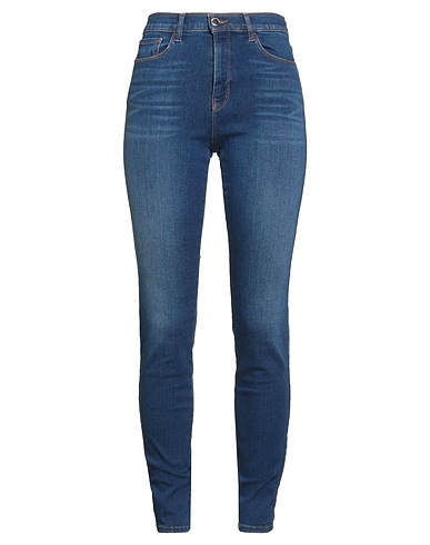 EMPORIO ARMANI Denim trousers Blue 77% Cotton, 10% Lyocell, 9% Elastomultiester, 4% Elastane