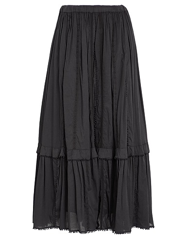 JUCCA Long skirt Black 100% Cotton