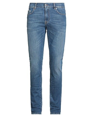 ICEBERG Denim pants Blue 99% Cotton, 1% Elastane