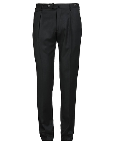 TAGLIATORE Casual pants Black 100% Super 110s Wool