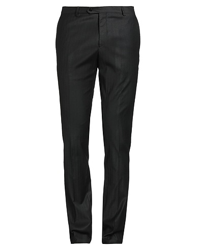 MANUEL RITZ Casual pants EVENING Black 50% Virgin Wool, 45% Viscose, 5% Elastane