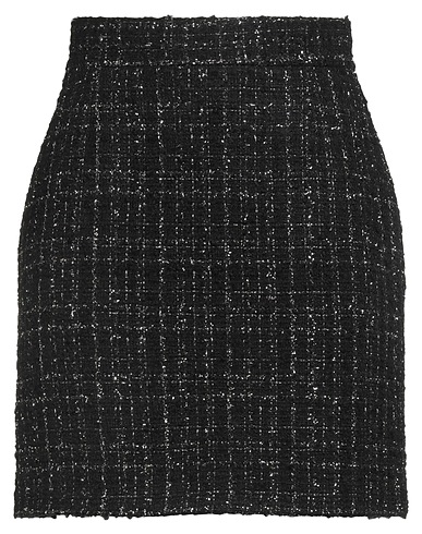 BOSS Mini skirt Black 38% Polyacrylic, 32% Recycled cotton, 15% Polyester, 11% Wool, 4% Other Fibres