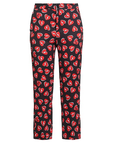 LOVE MOSCHINO Casual trouser Black 96% Polyester, 4% Elastane