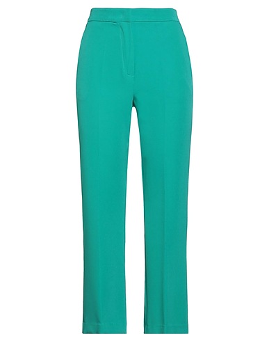 KAOS JEANS Casual trouser Emerald green 90% Polyester, 10% Elastane