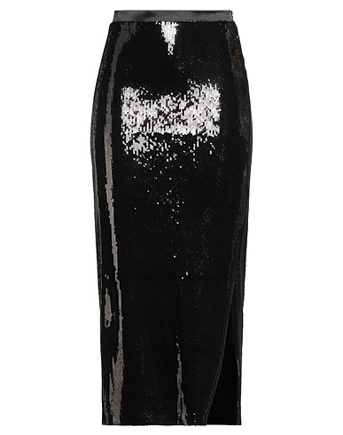 BOSS Midi skirt Black 97% Recycled polyester, 3% Elastane