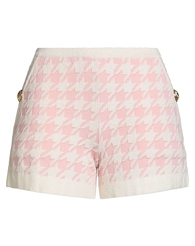 BALMAIN Shorts & Bermuda Ivory 37% Nylon, 29% Cotton, 28% Viscose, 5% Polyester, 1% Elastane