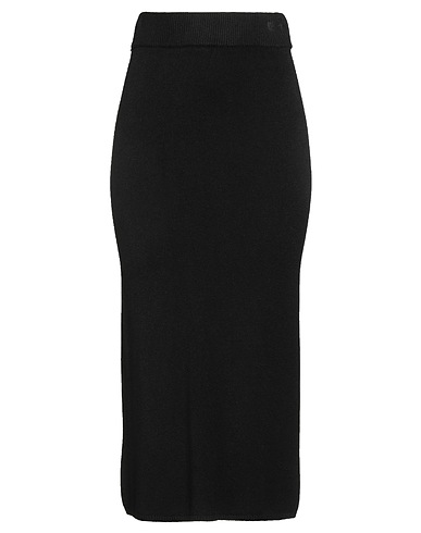 VICOLO Midi-Rock Schwarz 50% Viskose, 27% Polyester, 23% Polyamid