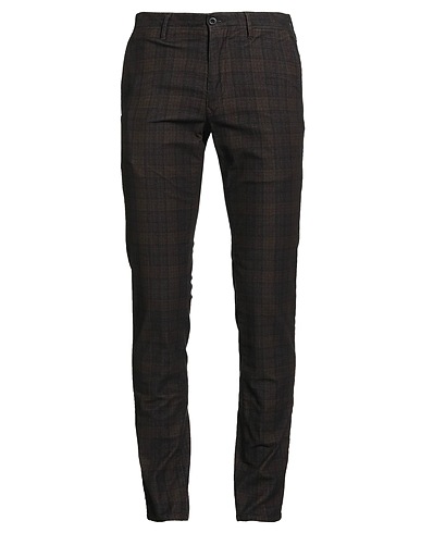 INCOTEX Casual trouser Dark brown 98% Cotton, 2% Elastane