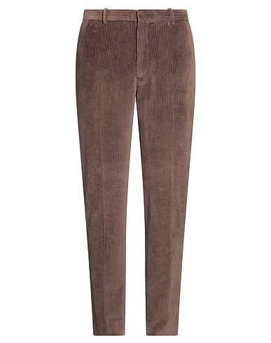 CIRCOLO 1901 Casual pants Chocolate brown 80% Cotton, 20% Polyester