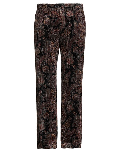 ETRO Casual trouser Black 64% Cotton, 35% Viscose, 1% Elastane