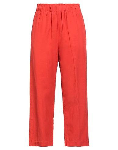 SKILLS & GENES Casual pants Tomato red 59% Tencel™, 24% Cotton, 17% Linen