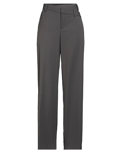 FEDERICA TOSI Casual trouser Charcoal 52% Polyester, 43% Virgin Wool, 5% Elastane