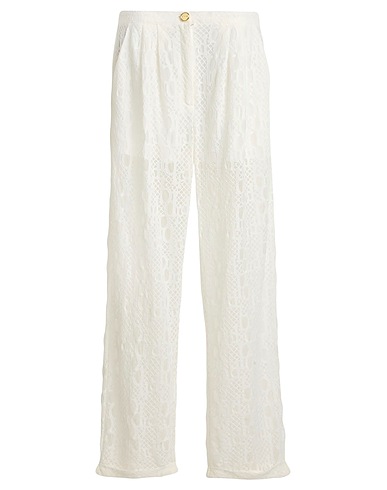 PINKO Casual trouser White 98% Polyamide, 2% Elastane