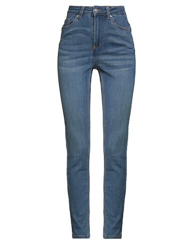 SILVIAN HEACH Denim pants Blue 89% Cotton, 9% Polyester, 2% Elastane