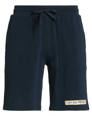 EMPORIO ARMANI Shorts & Bermuda UNDERWEAR Midnight blue 100% Cotton, Elastane