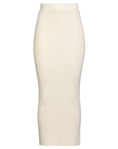 HAVEONE Langer Rock Elfenbein 50% Viskose, 27% Polyester, 23% Polyamid