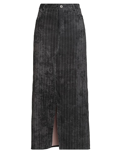 HAVEONE Long skirt Charcoal 90% Polyester, 8% Polyamide, 2% Elastic fibres