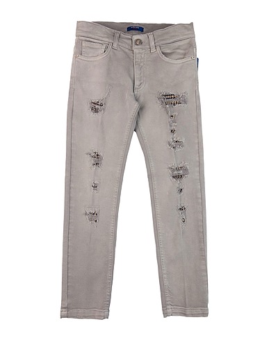 ENTRE AMIS GARÇON Casual trouser Grey 97% Cotton, 3% Elastane