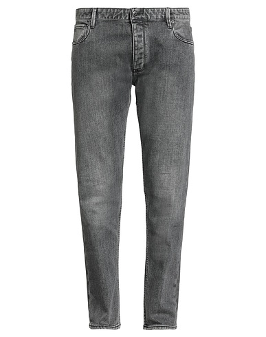 EMPORIO ARMANI Denim trousers Black 71% Cotton, 15% Polyester, 9% Viscose, 4% Wool, 1% Elastane
