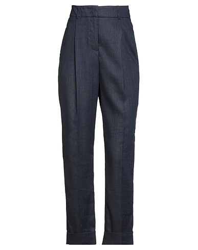 PESERICO Casual pants Midnight blue 51% Linen, 49% Virgin Wool