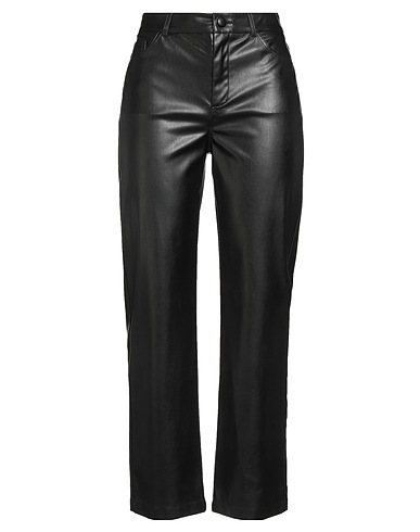 CARACTÈRE Casual trouser Black 100% Polyester, Polyurethane