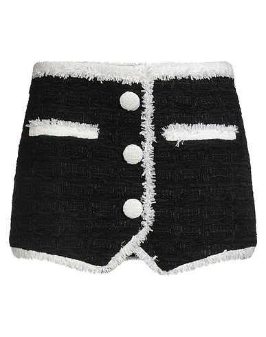 BALMAIN Mini skirt Black 78% Polyamide, 10% Cotton, 7% Virgin Wool, 5% Viscose