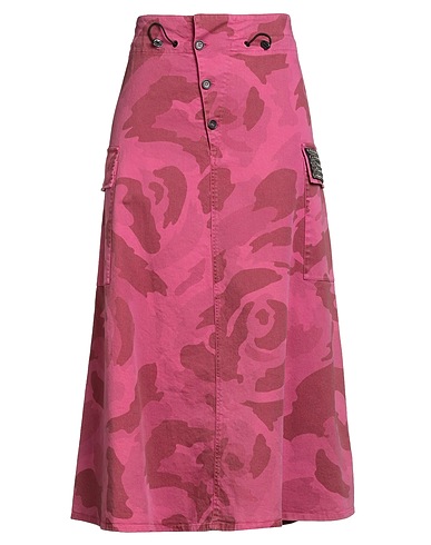 ICEBERG Denim skirt Mauve 98% Cotton, 2% Elastane
