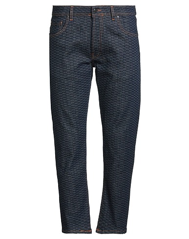 LIU •JO MAN Denim pants Blue 99% Cotton, 1% Elastane