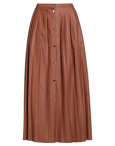 CARACTÈRE Midi skirt Brown 100% Polyester