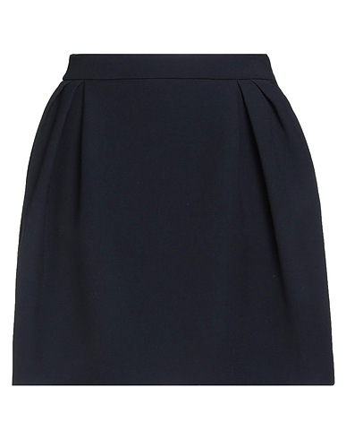 ALESSANDRA RICH Mini skirt Navy blue 100% Virgin Wool