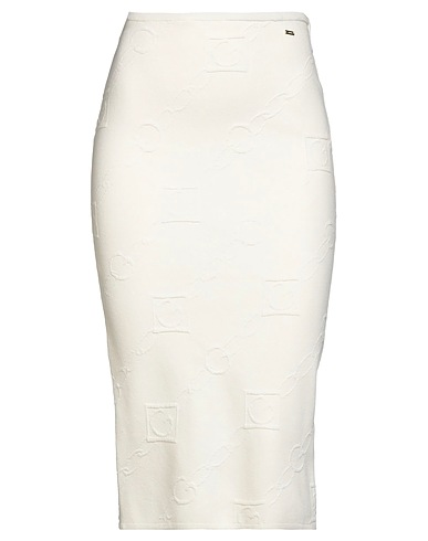 GAUDÌ Gonna midi Off white 78% Viscosa, 22% Poliestere