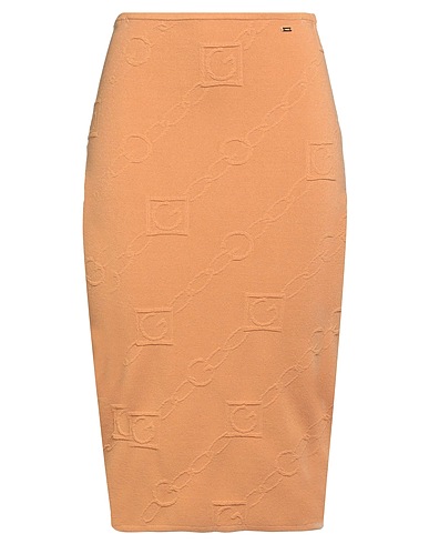 GAUDÌ Midi skirt Camel 78% Viscose, 22% Polyester