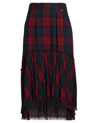 GAUDÌ Midi skirt JEANS Navy 100% Viscose